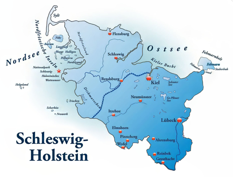 Landkarte vom Norden